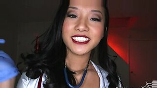 섹시한 아시아인 알리나 리, 하드코어 섹스 후 정액을 삼켜요!